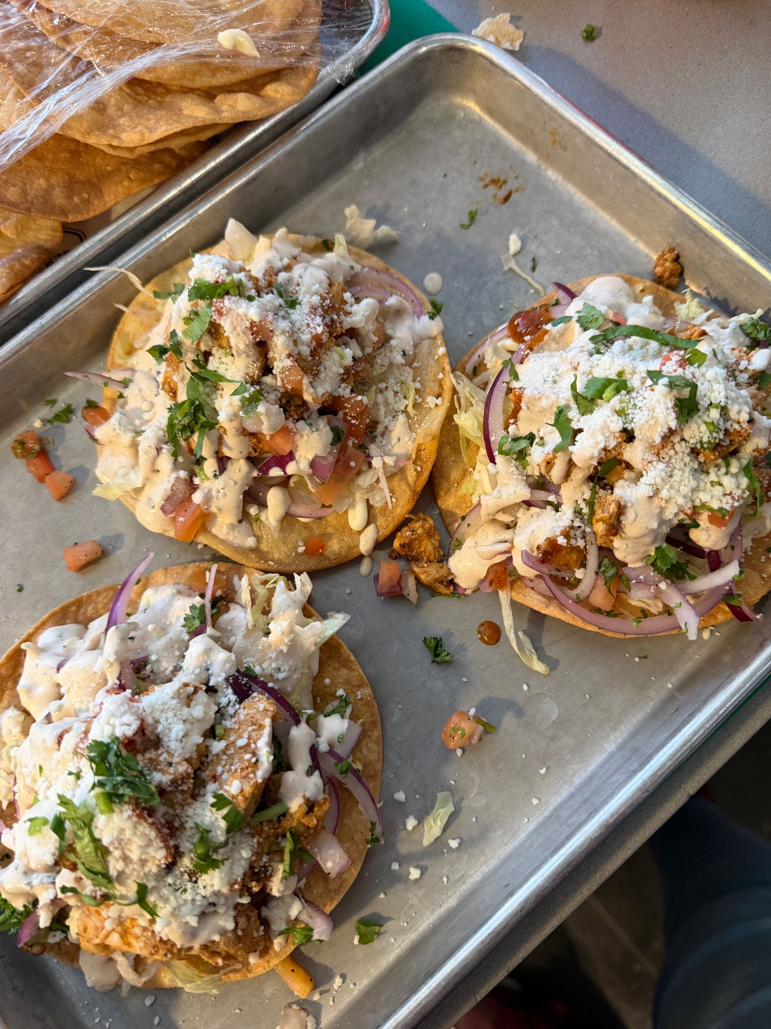 Chicken Tostadas